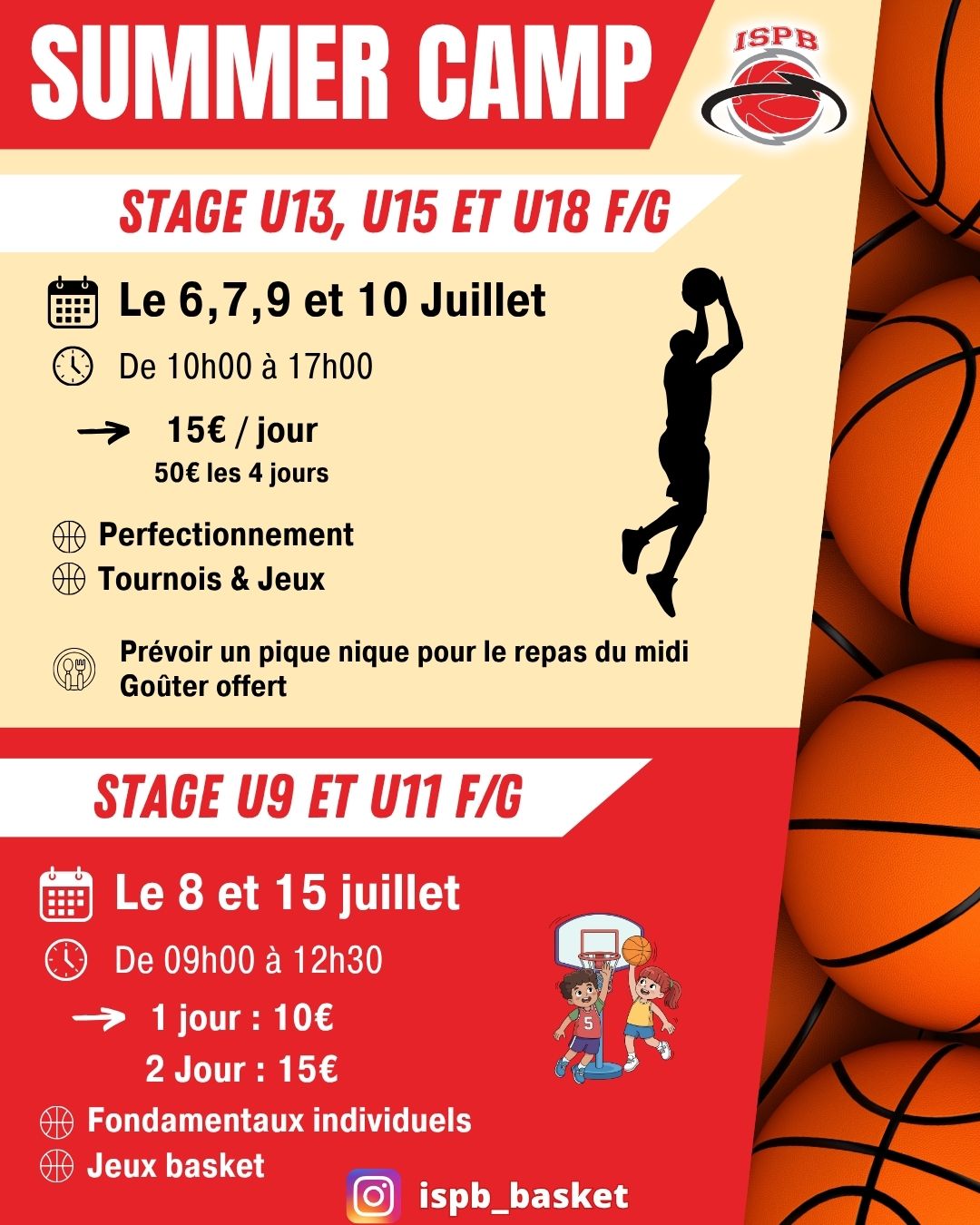 Stage été Juillet 2026 🏀